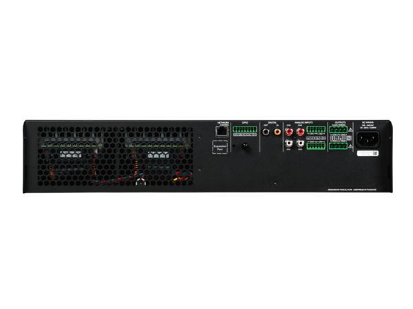 PRO 10 INPUT 2000W MAX 4-CHANNEL NETWORKABLE MATRIX SMART AMP WITH ONBOARD DSP, WI-FI, AND CONTROL